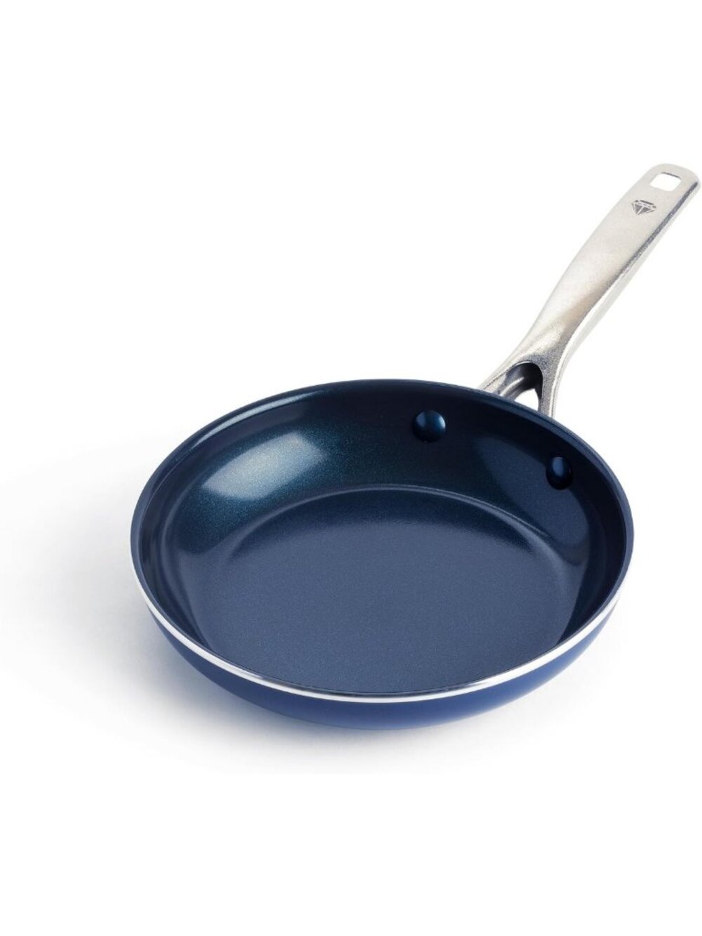 Blue 8” Nonstick Ceramic Frying Pan Skillet with Diamond Infusion - Durable